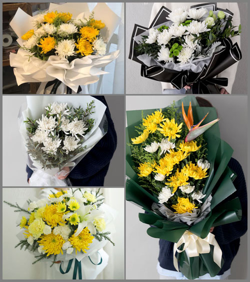 江西宜春万载县岭东乡白事花束代送